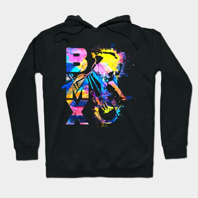 Colorful Bmx Apparel | Bmx Bike Hoodie by BabyYodaSticker